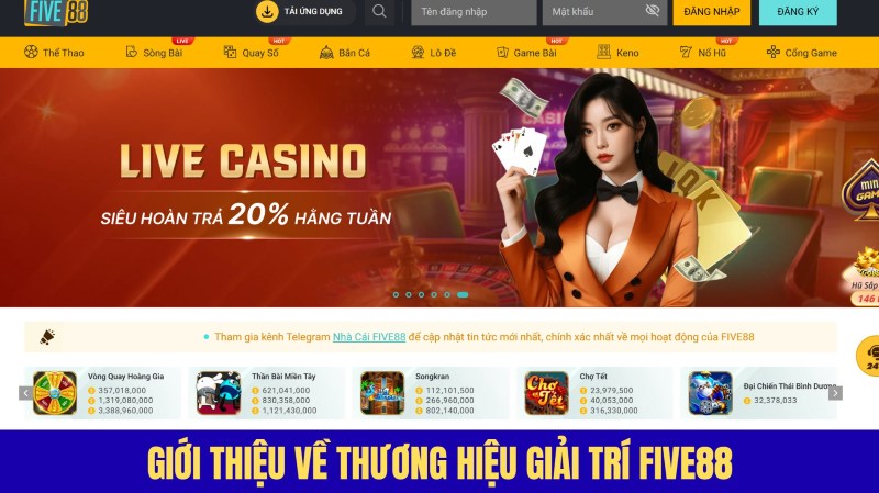 Giới thiệu về Five88 – Thương hiệu giải trí lâu năm uy tín